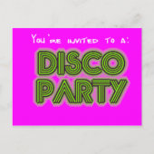 Invitation à une soirée disco (Devant)