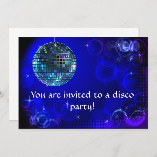 Invitation à une soirée disco (Devant / Derrière)