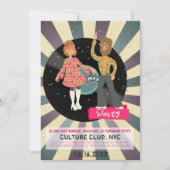 Invitation à une soirée disco rétro (Devant)