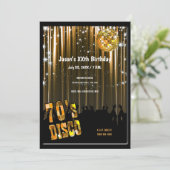 Invitation à une soirée disco rétro des années 70 (Debout devant)