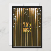 Invitation à une soirée disco rétro des années 70 (Dos)