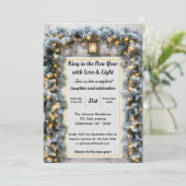 Invitation à une soirée du Nouvel An rustique (Debout devant)