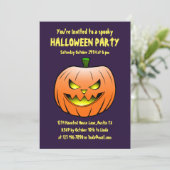 Invitation à une soirée effrayante d'Halloween (Debout devant)