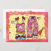 Invitation à une soirée en pyjama (Devant / Derrière)