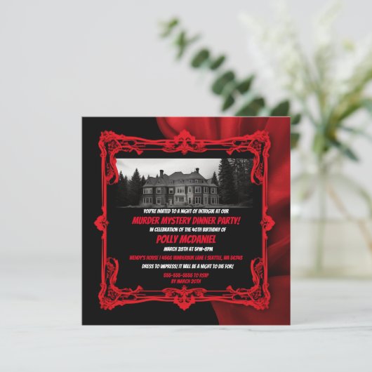 Invitation à une soirée enquête et meurtre au Mano (Debout devant)