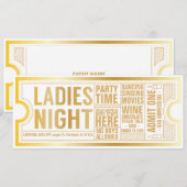 Invitation à une soirée entre dames - Personnalise (Devant / Derrière)