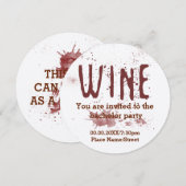 Invitation à une soirée entre gars autour d'un vin (Devant / Derrière)