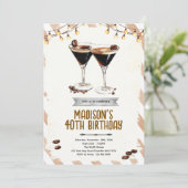 Invitation à une soirée Espresso Martini (Debout devant)