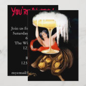 Invitation à une soirée festive (Devant / Derrière)