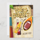 Invitation à une Soirée Foot et Tacos sans Alcool (Devant)