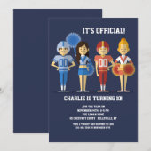 Invitation à une soirée football (Devant / Derrière)