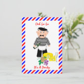 Invitation à une soirée fromage et vin sur le thèm (Debout devant)