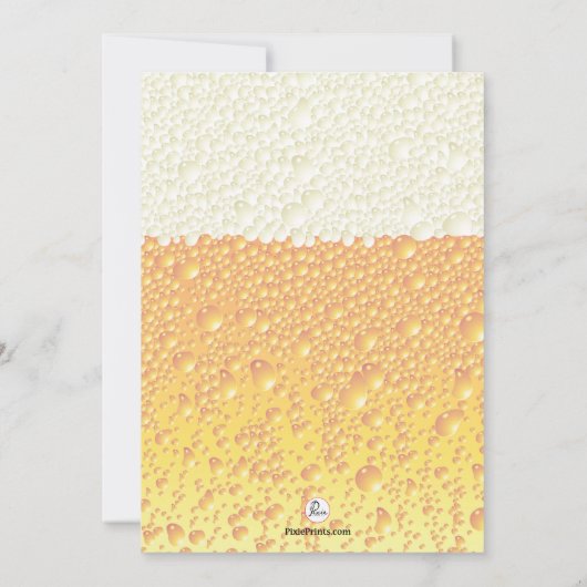 Invitation à une Soirée Fût de Bière (Dos)