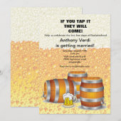 Invitation à une Soirée Fût de Bière (Devant / Derrière)