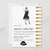 Invitation à une soirée Gangsters et Flappers (Devant)