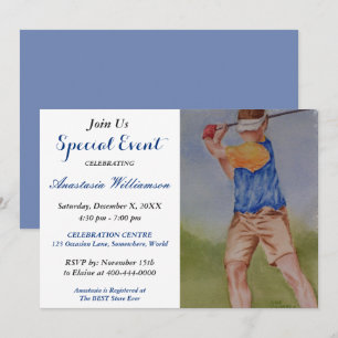 INVITATION À UNE SOIRÉE GOLF