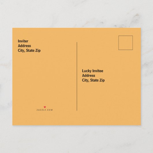 Invitation à une soirée Halloween (Dos)