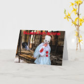 Invitation à une soirée Halloween. Carte (Fleur jaune)