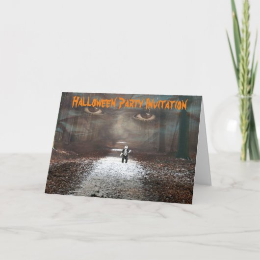 Invitation à une soirée Halloween. Carte (Devant)