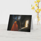 Invitation à une soirée Halloween. Carte (Fleur jaune)