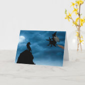 Invitation à une soirée Halloween. Carte (Fleur jaune)