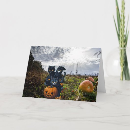 Invitation à une soirée Halloween. Carte (Devant)
