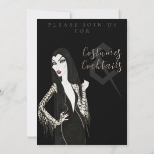 Invitation à une soirée Halloween Costumes et Cock