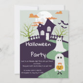 Invitation à une soirée Halloween gothique (Devant)