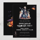 Invitation à une soirée Halloween, Invitation ador (Devant / Derrière)