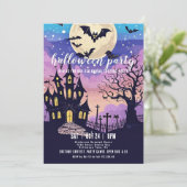 Invitation à une soirée Halloween Maison hantée Pl (Debout devant)