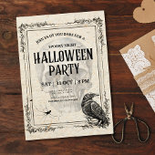 Invitation à une soirée Halloween vintage, Costume