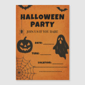 Invitation à une soirée Halloween vintage | Icônes (Devant)