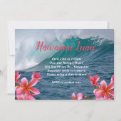 Invitation à une soirée Hawaïenne Luau Vagues défe (Devant)