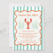 Invitation à une soirée homard – Ébullition de fru (Devant)