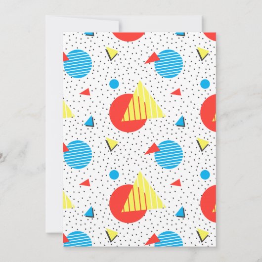 Invitation à une soirée house des années 90 (Dos)