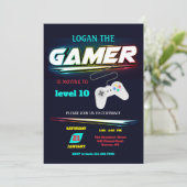Invitation à une soirée jeu vidéo (Debout devant)