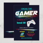 Invitation à une soirée jeu vidéo (Devant / Derrière)