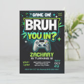 Invitation à une soirée jeu vidéo les gars (Debout devant)