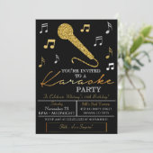 Invitation à une soirée karaoke pour adultes (Debout devant)