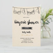 Invitation à une soirée lingerie rustique (Debout devant)