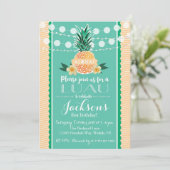 Invitation à une soirée Luau pour un anniversaire, (Debout devant)