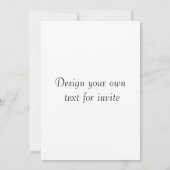 Invitation à une soirée masquée (Dos)