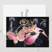 Invitation à une soirée masquée (Devant / Derrière)