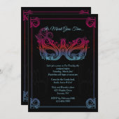 Invitation à une soirée masquée (Devant / Derrière)