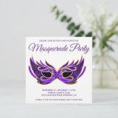 Invitation à une soirée masquée du Nouvel An Masqu (Debout devant)
