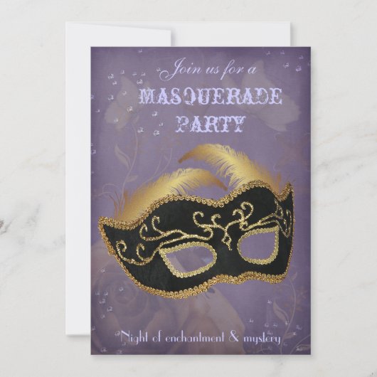 Invitation à une soirée masquée fantastique (Devant)