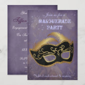 Invitation à une soirée masquée fantastique (Devant / Derrière)