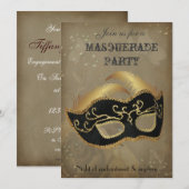 Invitation à une soirée masquée Fantastique (Devant / Derrière)