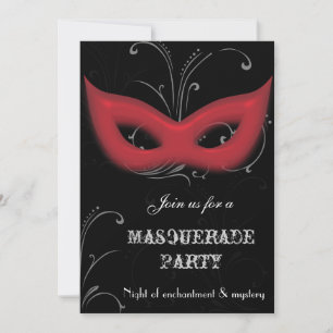 Invitation à une soirée masquée Fantastique