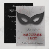 Invitation à une soirée masquée Fantastique (Devant / Derrière)